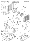 UNIT, LITERATURE Diagram and Parts List for BHAC1830AS0  Whirlpool Air Conditioner