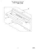 BACKGUARD, LITERATURE Diagram and Parts List for FEP210EN2  Roper Range