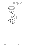 TURN TABLE, LIT/OPTIONAL Diagram and Parts List for MT9160XYB2  Whirlpool Microwave