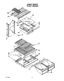 SHELF Diagram and Parts List for TT20BKXWW01  Whirlpool Refrigerator