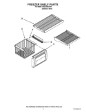 FREEZER SHELF PARTS Diagram and Parts List for KSSC36QTS05  KitchenAid Refrigerator