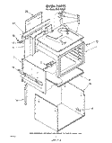OVEN Diagram and Parts List for RHE6760P  Whirlpool Range
