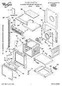 OVEN PARTS Diagram and Parts List for YGSC308PJB0  Whirlpool Microwave Oven Combo