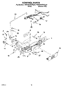 CONTROL PARTS Diagram and Parts List for 7GS2SHEXPQ00  Whirlpool Refrigerator
