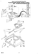 MACHINE BASE Diagram and Parts List for LSR7233BG1  Whirlpool Washer
