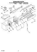 ICEMAKER PARTS, OPTIONAL PARTS (NOT INCLUDED) Diagram and Parts List for KBRS20ETWH01  KitchenAid Refrigerator