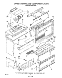 UPPER CHASSIS AND COMPONENT Diagram and Parts List for RM996PXVN1  Whirlpool Microwave Oven Combo