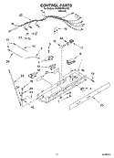 CONTROL Diagram and Parts List for 4KSRS25KLT00  KitchenAid Refrigerator