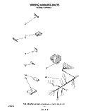 WIRING HARNESS Diagram and Parts List for DU9700XR4  Whirlpool Dishwasher