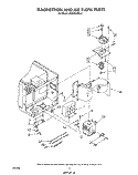 MAGNETRON AND AIR FLOW Diagram and Parts List for MW8800XS4  Whirlpool Microwave