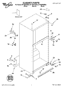 CABINET PARTS Diagram and Parts List for ET1MHKXMB00  Whirlpool Refrigerator