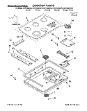 SECTION Diagram and Parts List for KECC568GAL2  KitchenAid Cooktop