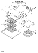 Part Location Diagram of W10758127 Whirlpool RACK-OVEN