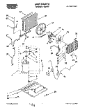 UNIT, LITERATURE Diagram and Parts List for X12002V04  Roper Air Conditioner