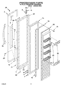 FREEZER DOOR PARTS Diagram and Parts List for KSSC48FKS02  KitchenAid Refrigerator