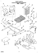 UNIT Diagram and Parts List for KSRP22KDAL02  KitchenAid Refrigerator