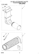 SALES ACCESSORY Diagram and Parts List for RTG5243BL0  Roper Washer Dryer Combo