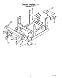 CASTER UNIT Diagram and Parts List for KPDI620T1  KitchenAid Dishwasher