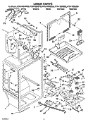 LINER PARTS Diagram and Parts List for KTRA19EMBL00  KitchenAid Refrigerator