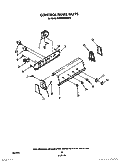 CONTROL PANEL Diagram and Parts List for KAWE860WAL0  KitchenAid Washer
