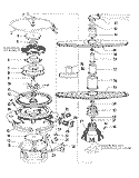 DETERGENT CUP Diagram and Parts List for 8565L10  Roper Dishwasher