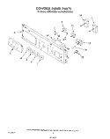 CONTROL PANEL, LIT/OPTIONAL Diagram and Parts List for KEBS176SBL2  KitchenAid Wall Oven