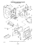DISPENSER AND FRONT Diagram and Parts List for KSRF36DTX01  KitchenAid Refrigerator