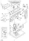 SECTION Diagram and Parts List for LER8857EQ0  Whirlpool Dryer