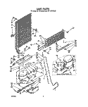 UNIT Diagram and Parts List for ET14JKXSW00  Whirlpool Refrigerator