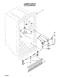 LINER, LIT/OPTIONAL Diagram and Parts List for EV200FXAN00  Whirlpool Freezer