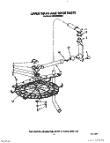 UPPER WASH AND RINSE Diagram and Parts List for KUDI220WWH0  KitchenAid Dishwasher