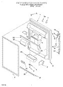 REFRIGERATOR DOOR Diagram and Parts List for 6ET19DKXDW01  Whirlpool Refrigerator