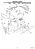 CONTROL PARTS Diagram and Parts List for KSRG25FTST02  KitchenAid Refrigerator