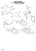 SHELF PARTS Diagram and Parts List for KBCS24RSBS01  KitchenAid Wine and Beverage Cooler