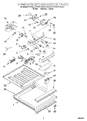 COMPARTMENT SEPARATOR Diagram and Parts List for KBRS21KDWH01  KitchenAid Refrigerator