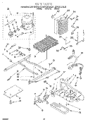 UNIT Diagram and Parts List for KSRP25QDWH01  KitchenAid Refrigerator
