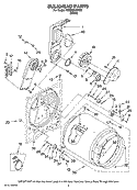 BULKHEAD PARTS, OPTIONAL PARTS (NOT INCLUDED) Diagram and Parts List for YMED5640TQ0  Maytag Dryer