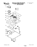 SECTION Diagram and Parts List for RC8430XAQ0  Whirlpool Cooktop