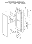 REFRIGERATOR DOOR Diagram and Parts List for GD22DCXHT00  Whirlpool Refrigerator