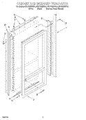 CABINET AND BREAKER TRIM Diagram and Parts List for KBLP36MHS01  KitchenAid Refrigerator