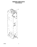 FREEZER LINER Diagram and Parts List for KSSS36DAW04  KitchenAid Refrigerator