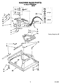 MACHINE BASE PARTS Diagram and Parts List for WTW5200SQ0  Whirlpool Washer