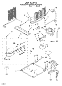 UNIT, OPTIONAL Diagram and Parts List for RT21AKXKT02  Roper Refrigerator