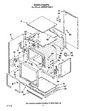 OVEN Diagram and Parts List for KEMI371XBL1  KitchenAid Microwave Oven Combo