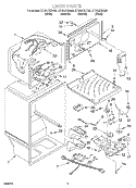LINER Diagram and Parts List for ET18LKXHT00  Whirlpool Refrigerator