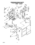 DISPENSER FRONT Diagram and Parts List for RS22AWXBL00  Roper Refrigerator