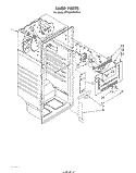 LINER Diagram and Parts List for ET16XK1MWR4  Whirlpool Refrigerator