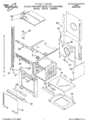 OVEN Diagram and Parts List for RMC305PDZ2  Whirlpool Microwave Oven Combo