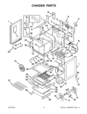 CHASSIS PARTS Diagram and Parts List for KERS206XSS3  KitchenAid Range