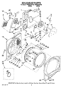 BULKHEAD PARTS, OPTIONAL PARTS (NOT INCLUDED) Diagram and Parts List for YMED6400TB0  Maytag Dryer